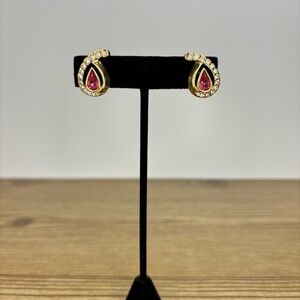 Vintage S.A.L First Generation Swarovski Clip On Earrings